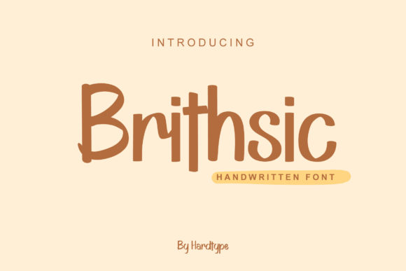 Brithsic: A Cheerful Handwritten Font for Web Design