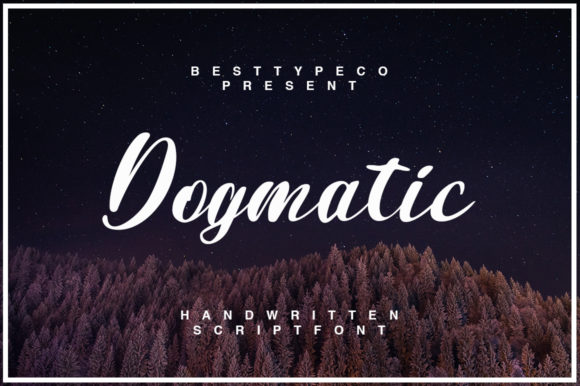 Dogmatic: A Handwritten Font for Creative Projects
