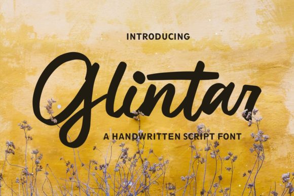 Glintar: A Stylish Script Font for Creative Projects