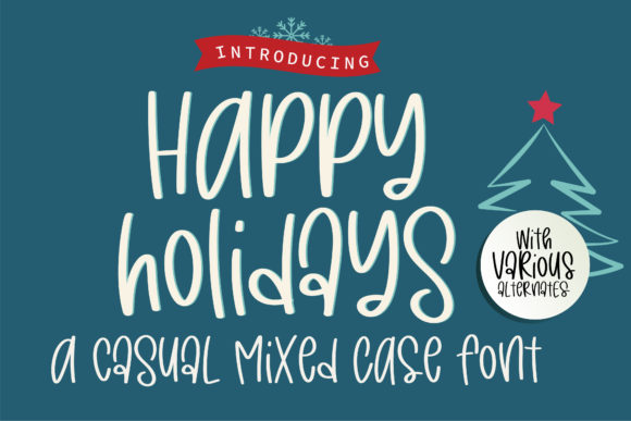 Happy Holidays Font for Creative Campaigns