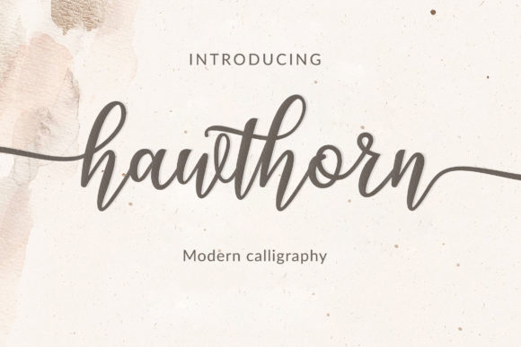 Hawthorn: A Script Font for Elegant Branding
