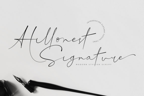 Hillonest Signature Font for Elegant Branding
