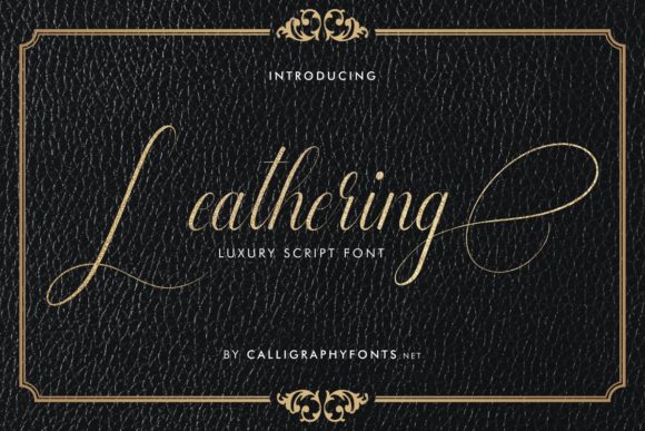 Leathering Font Review