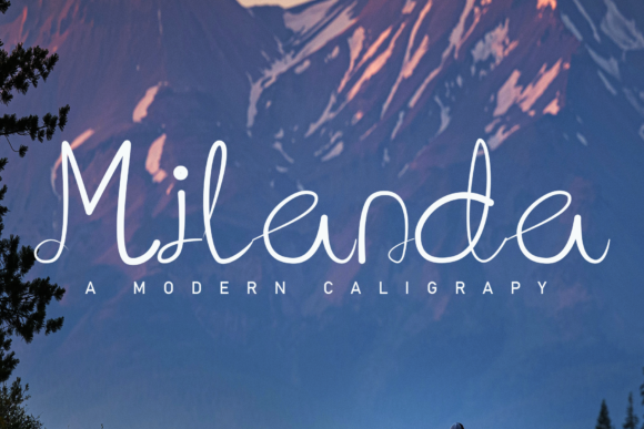 Milanda Font: Sweet Script for Creative Projects