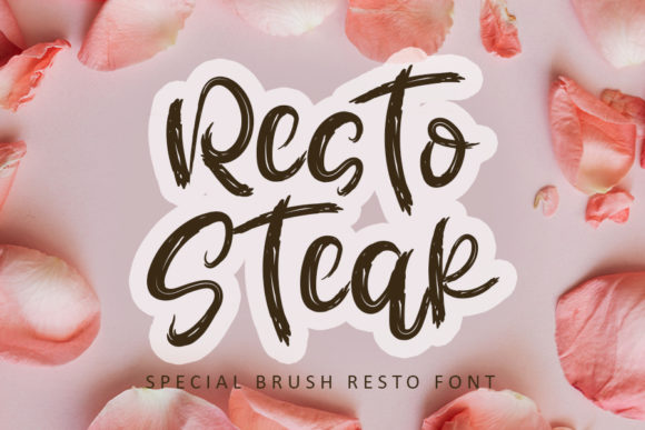 Resto Steak Font for Web Design