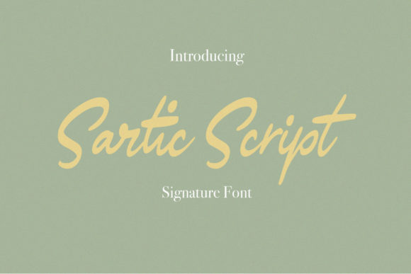 Sartic Script Font for Creative Projects