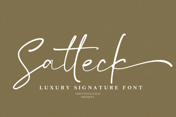 Satteck Font: Elegant Script for Designers