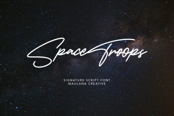 Space Troops Font for Business Branding