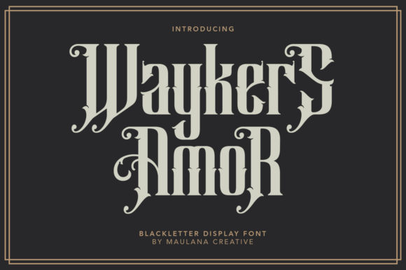 Waykers Amor: A Bold Font for Business