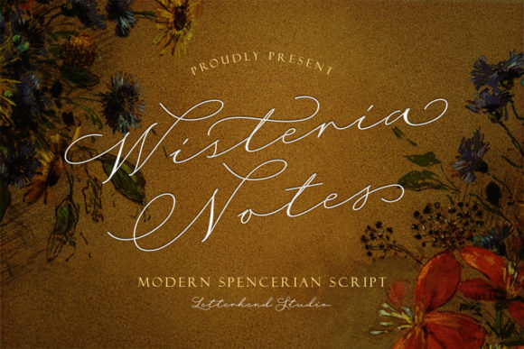 Wisteria Notes Font for Elegant Branding