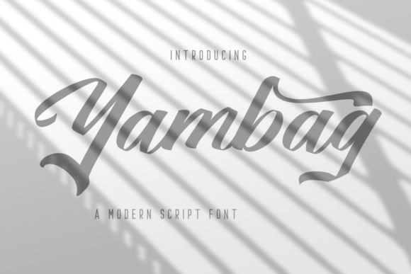 Yambag: A Modern Script Font for Web Design